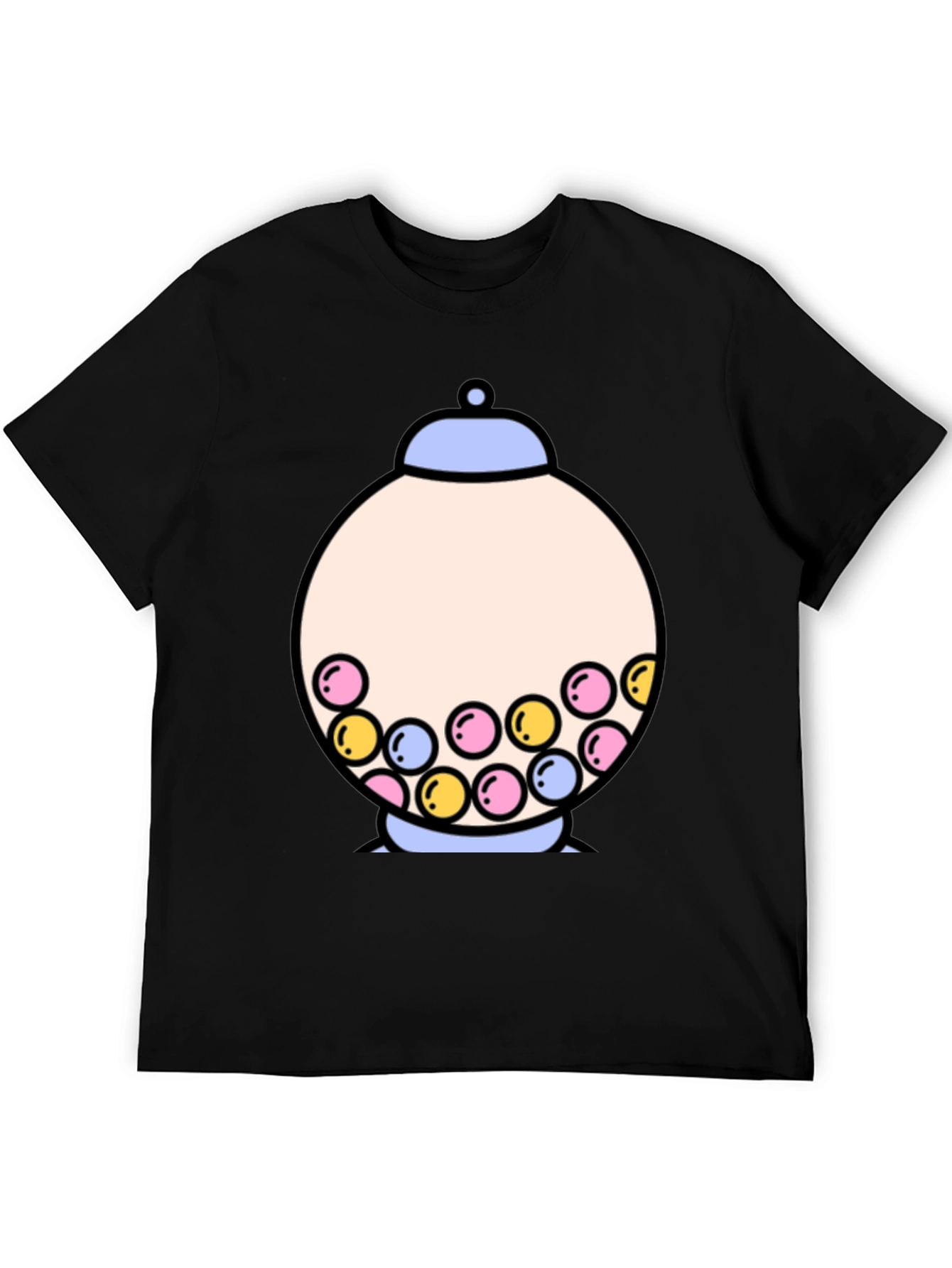 Gumball Machine Graphic Tee - Funky Black T-Shirt