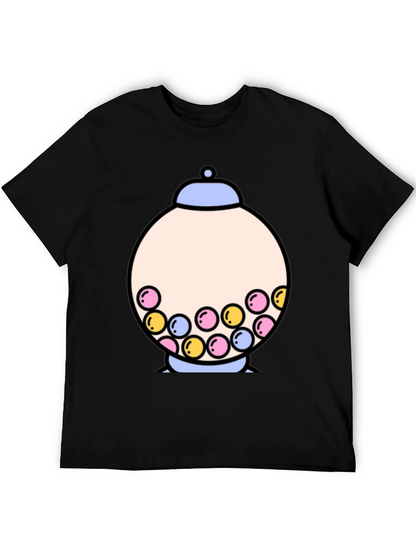 Gumball Machine Graphic Tee - Funky Black T-Shirt