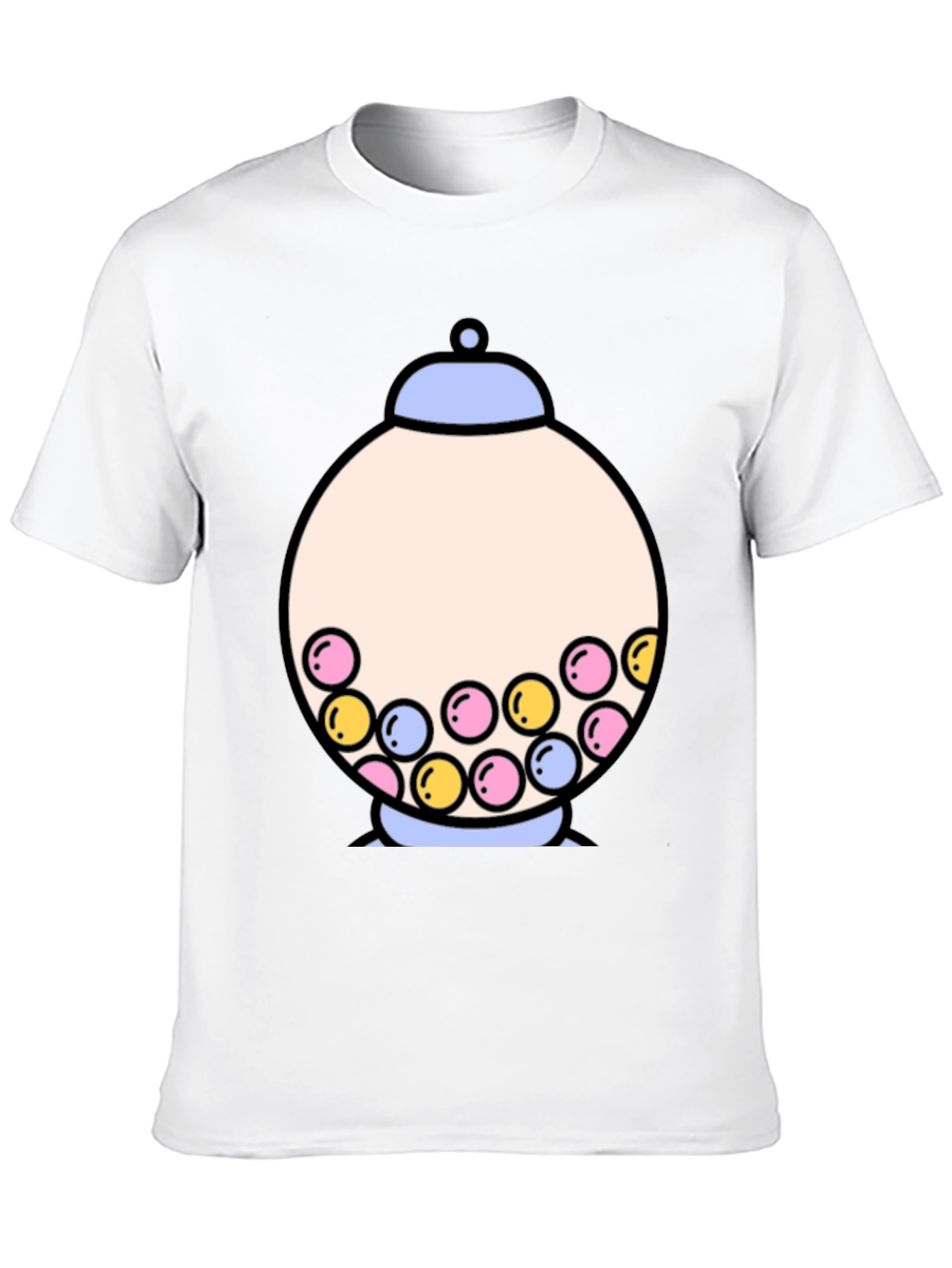 Gumball Machine Graphic Tee - Funky Black T-Shirt