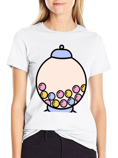 Gumball Machine Graphic Tee - Funky Black T-Shirt