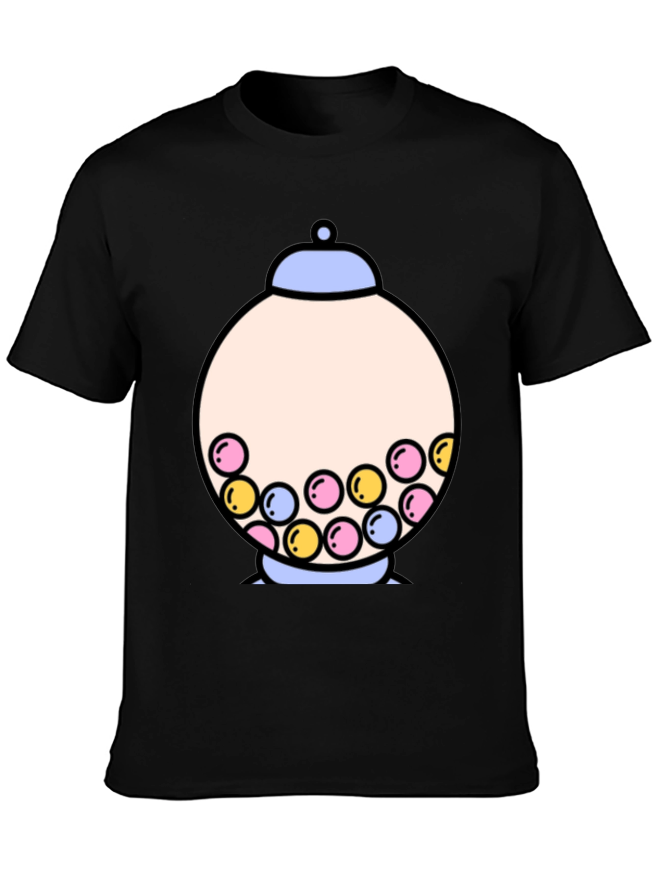 Gumball Machine Graphic Tee - Funky Black T-Shirt