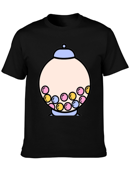 Gumball Machine Graphic Tee - Funky Black T-Shirt