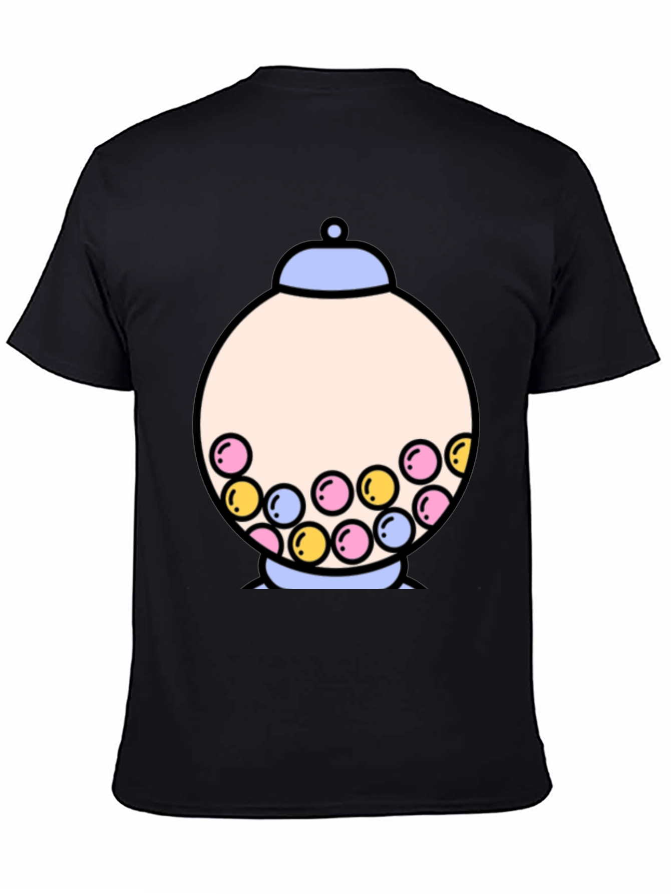 Gumball Machine Graphic Tee - Funky Black T-Shirt