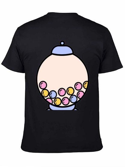 Gumball Machine Graphic Tee - Funky Black T-Shirt