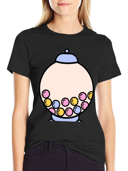 Gumball Machine Graphic Tee - Funky Black T-Shirt
