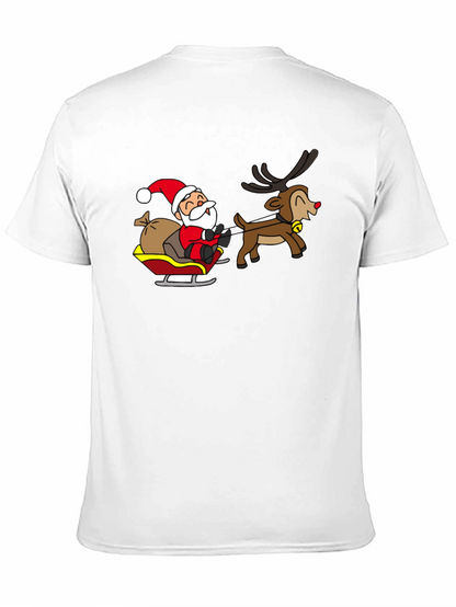 Santa and Reindeer Graphic T-Shirt