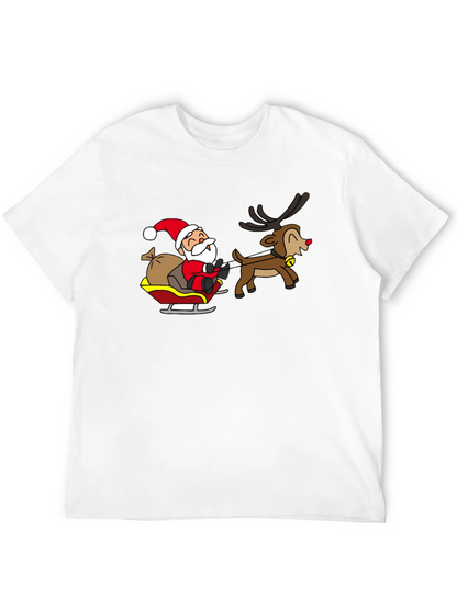 Santa and Reindeer Graphic T-Shirt