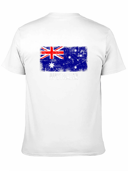 Australia Flag Distressed Graphic T-Shirt