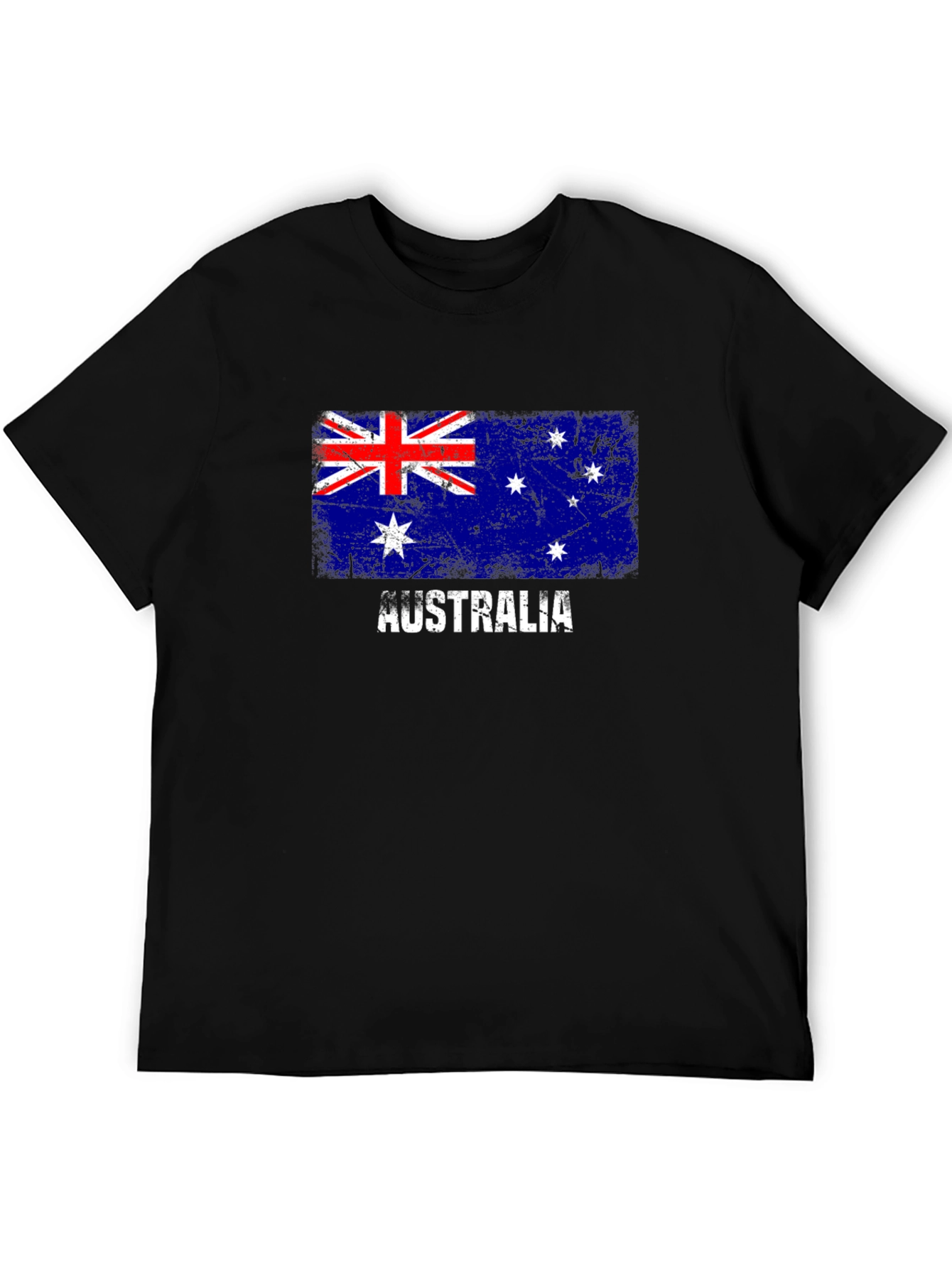 Australia Flag Distressed Graphic T-Shirt