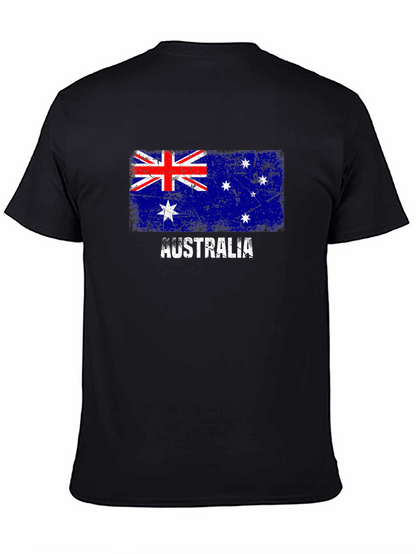 Australia Flag Distressed Graphic T-Shirt