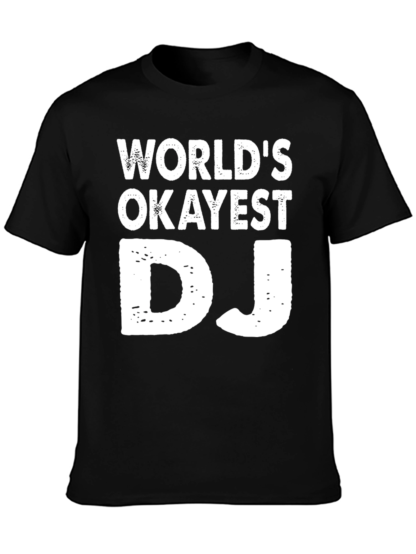 Worlds Okayest DJ Graphic Tee - Black