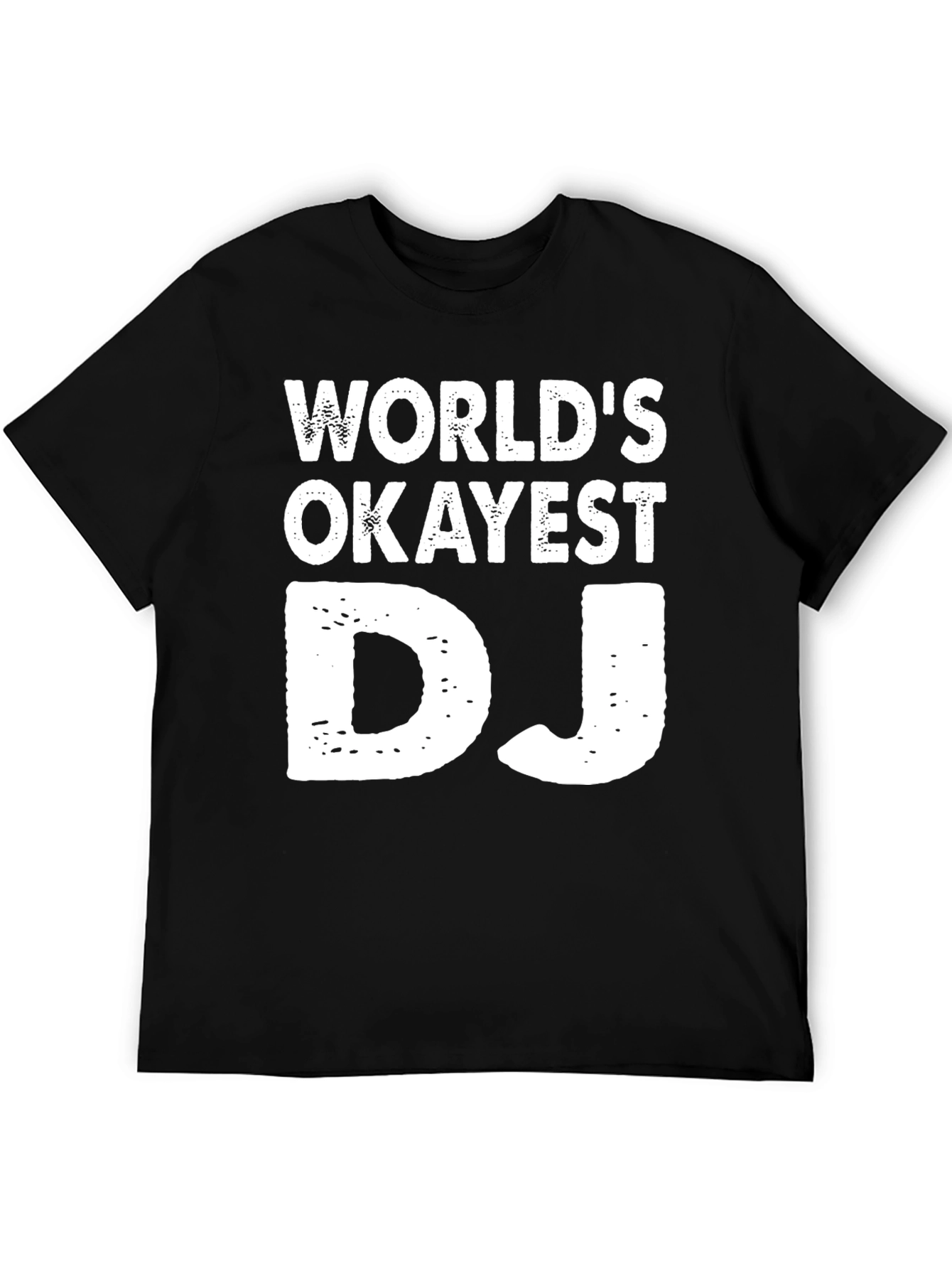 Worlds Okayest DJ Graphic Tee - Black