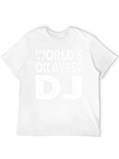 Worlds Okayest DJ Graphic Tee - Black