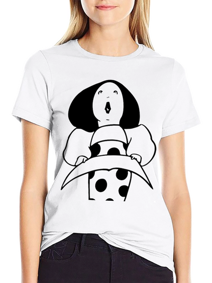 Artistic Black Graphic Tee - Avant Garde Portrait