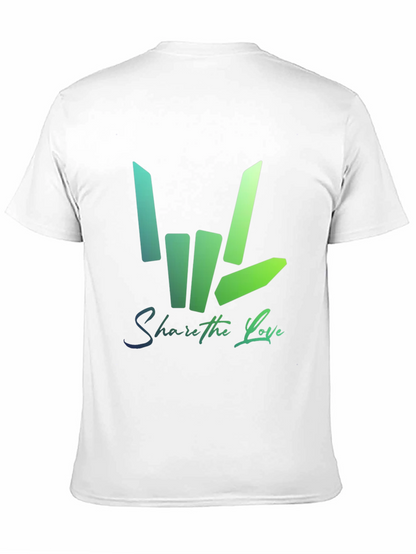 Share the Love Graphic Tee - Trendy Black T-Shirt