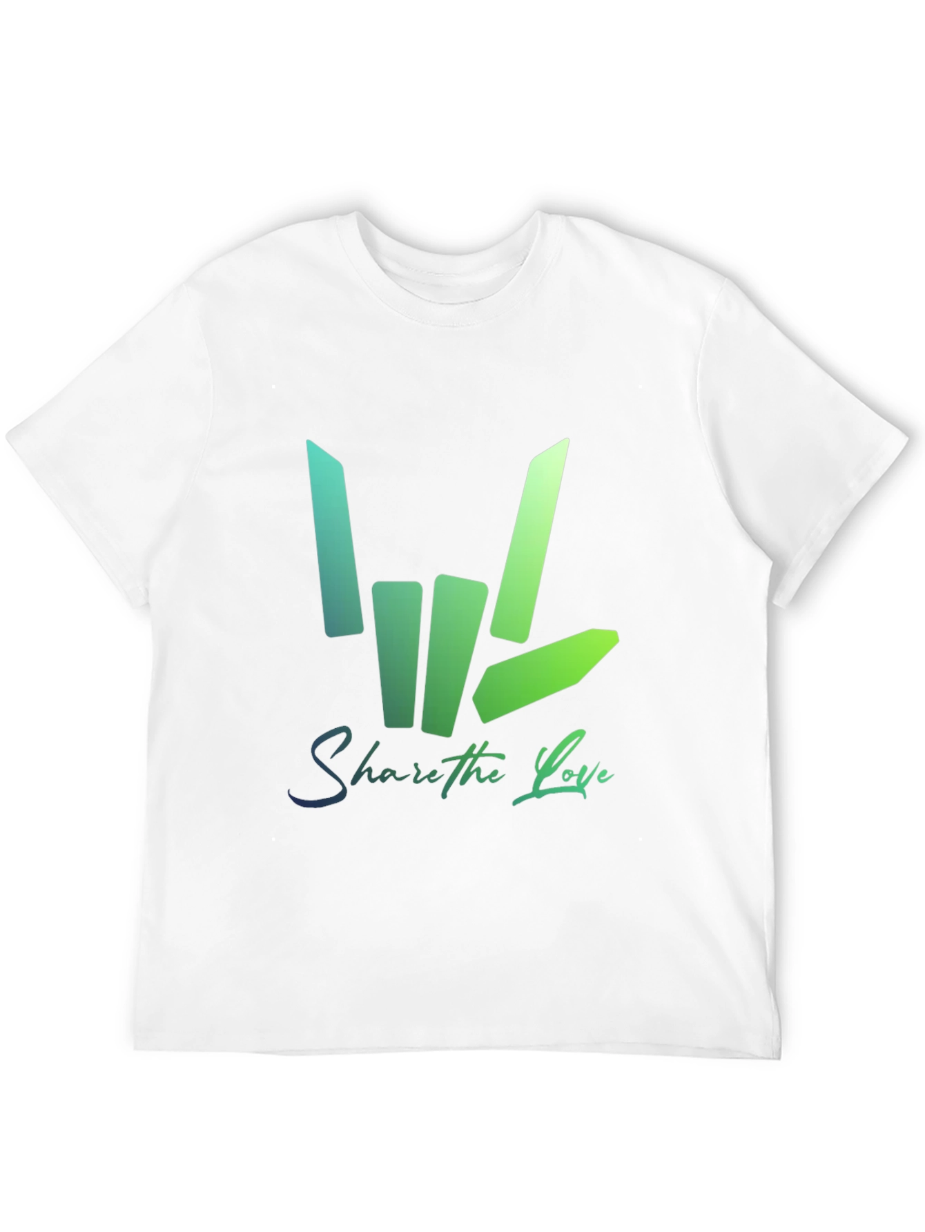 Share the Love Graphic Tee - Trendy Black T-Shirt