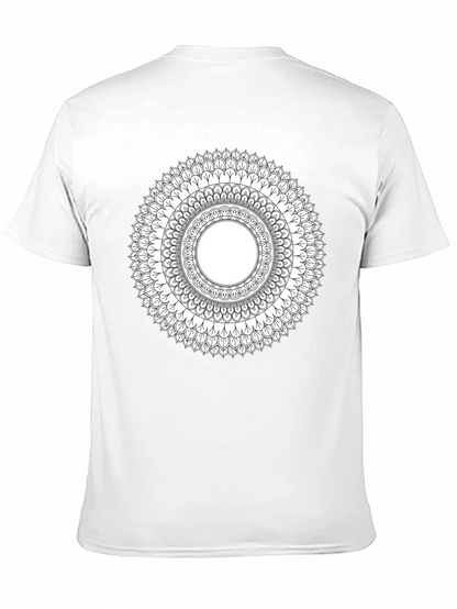 Mandala Print Black T-Shirt