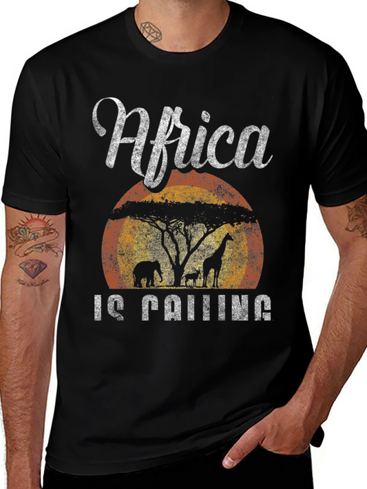 Africa Is Calling T-Shirt Safari Design