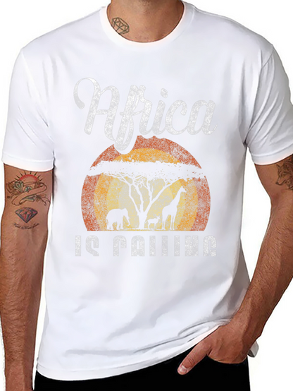 Africa Is Calling T-Shirt Safari Design