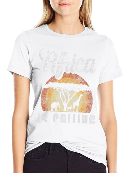 Africa Is Calling T-Shirt Safari Design