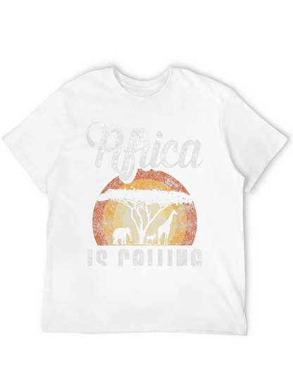 Africa Is Calling T-Shirt Safari Design