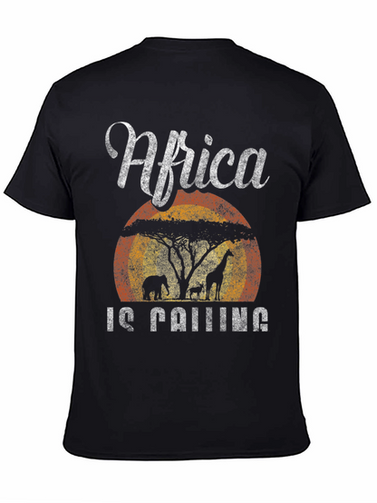 Africa Is Calling T-Shirt Safari Design