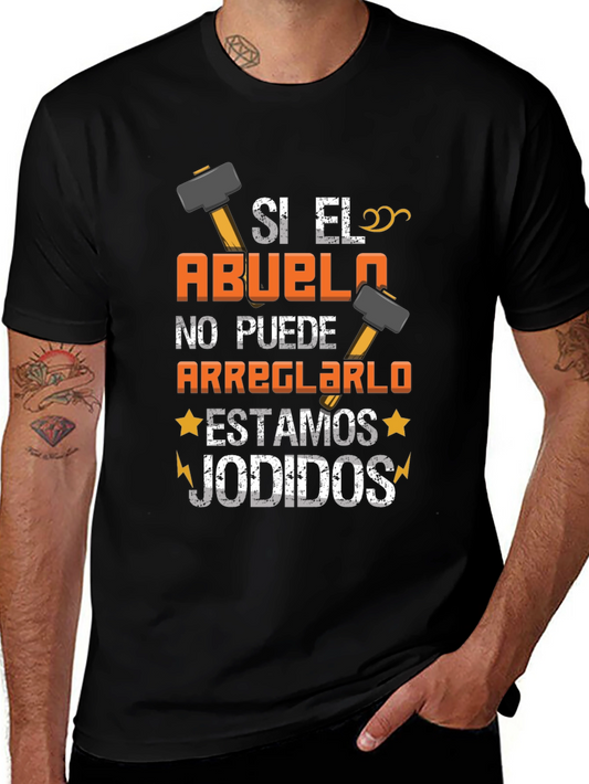 Si El Abuelo T-Shirt: Funny Grandpa Fix-It Tee