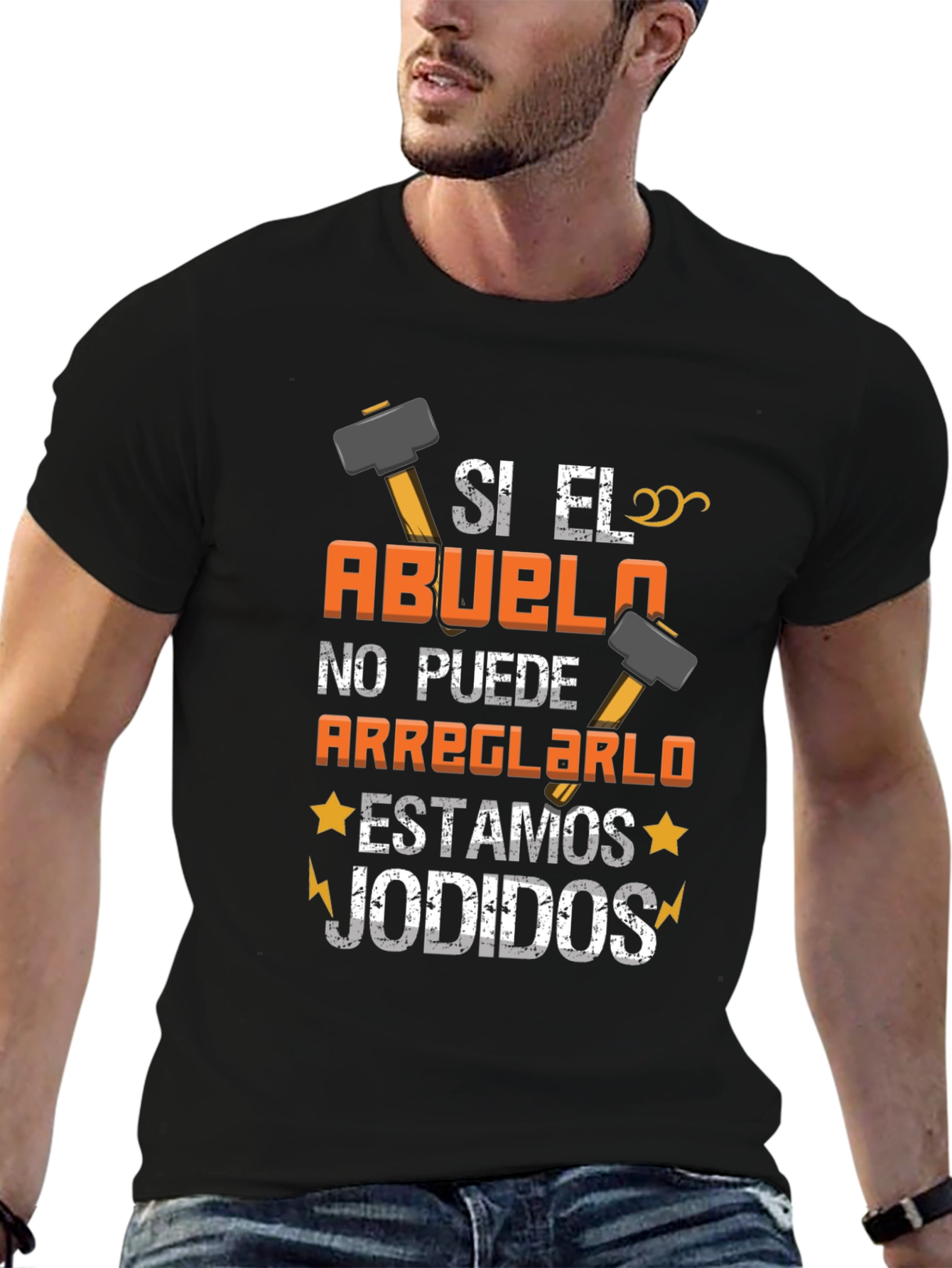 Si El Abuelo T-Shirt: Funny Grandpa Fix-It Tee