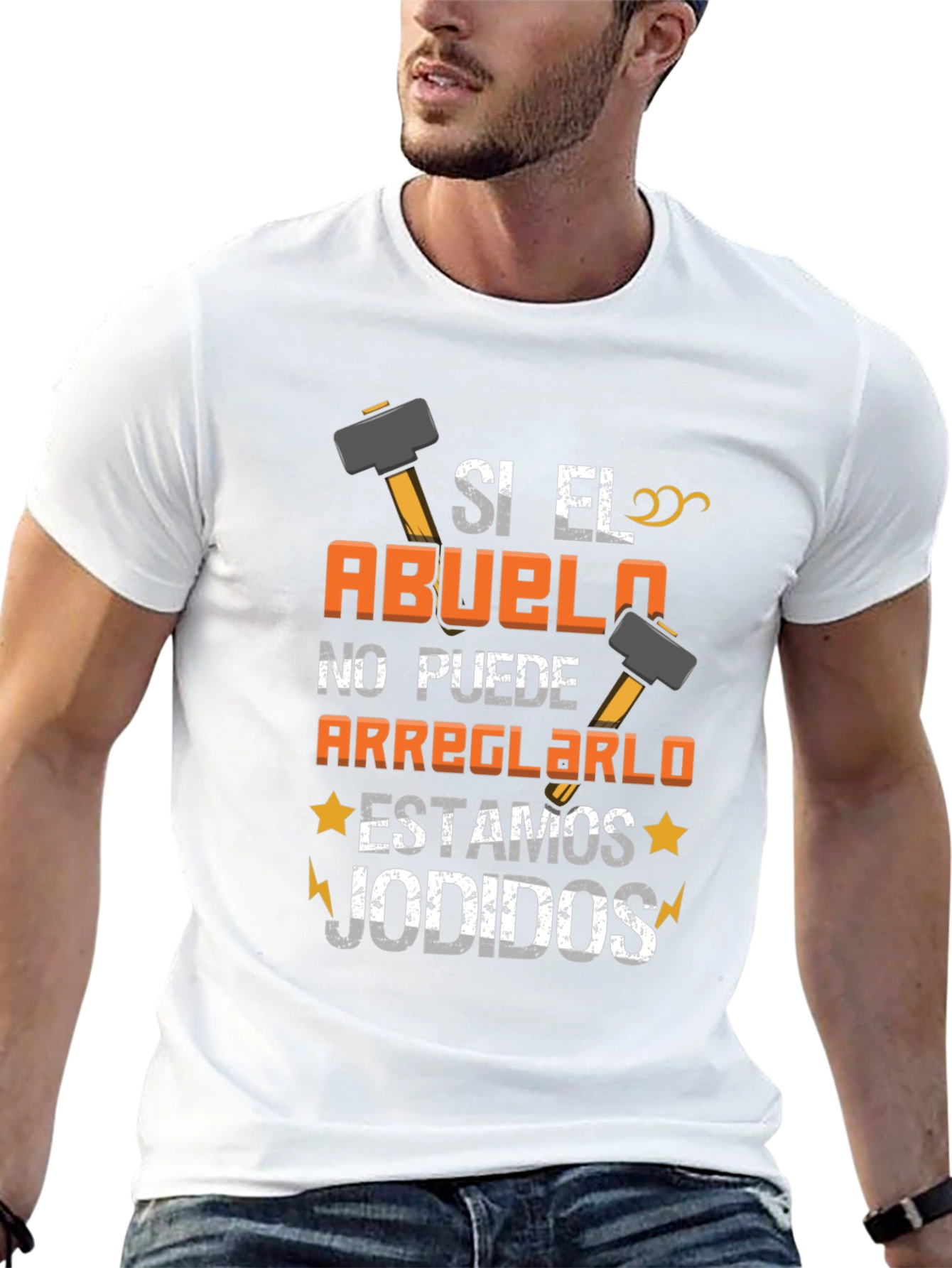Si El Abuelo T-Shirt: Funny Grandpa Fix-It Tee
