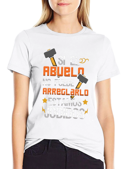 Si El Abuelo T-Shirt: Funny Grandpa Fix-It Tee