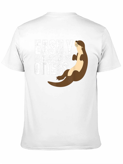 Easily Distracted By Otters Funny T-Shirt