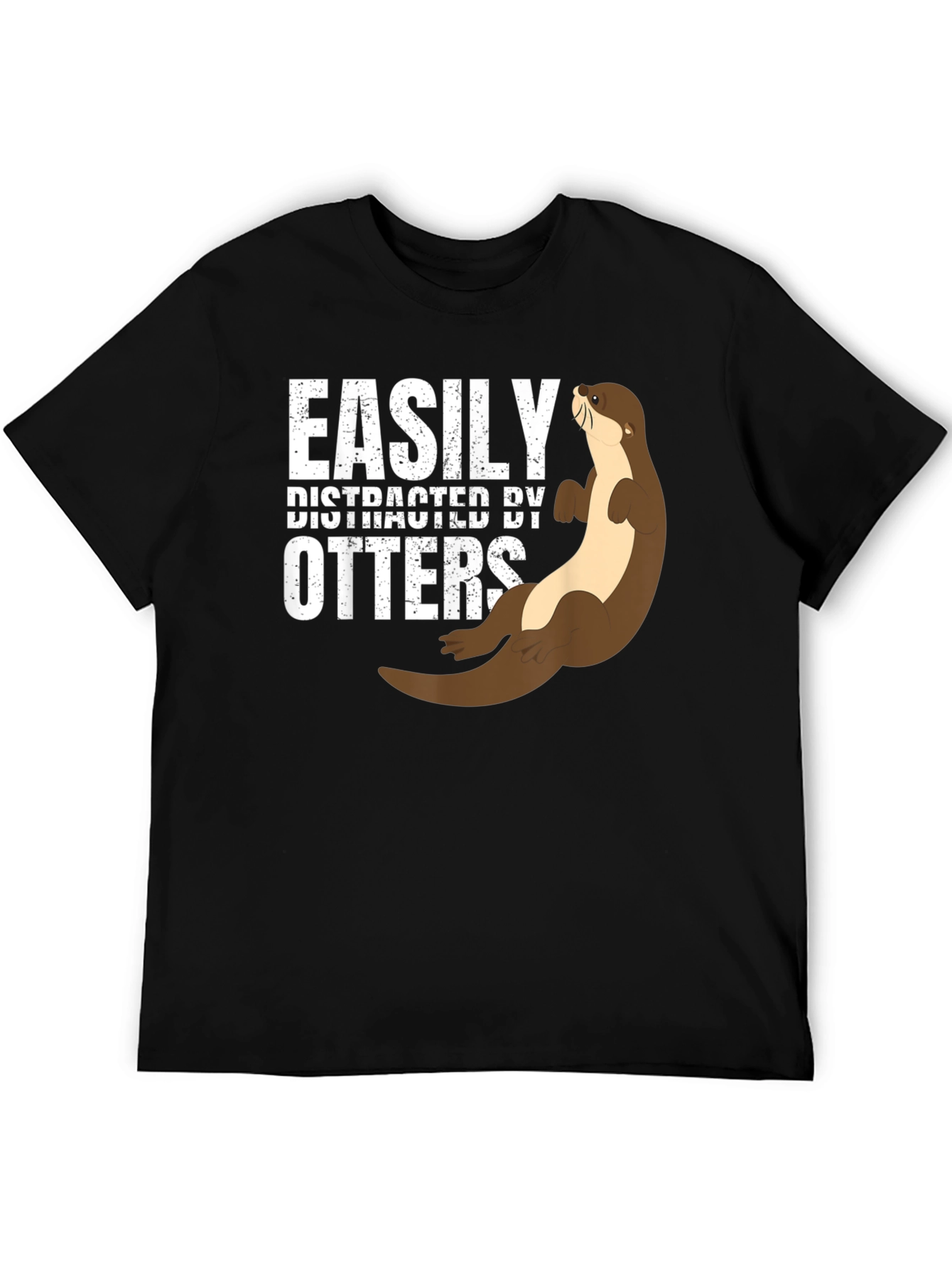 Easily Distracted By Otters Funny T-Shirt