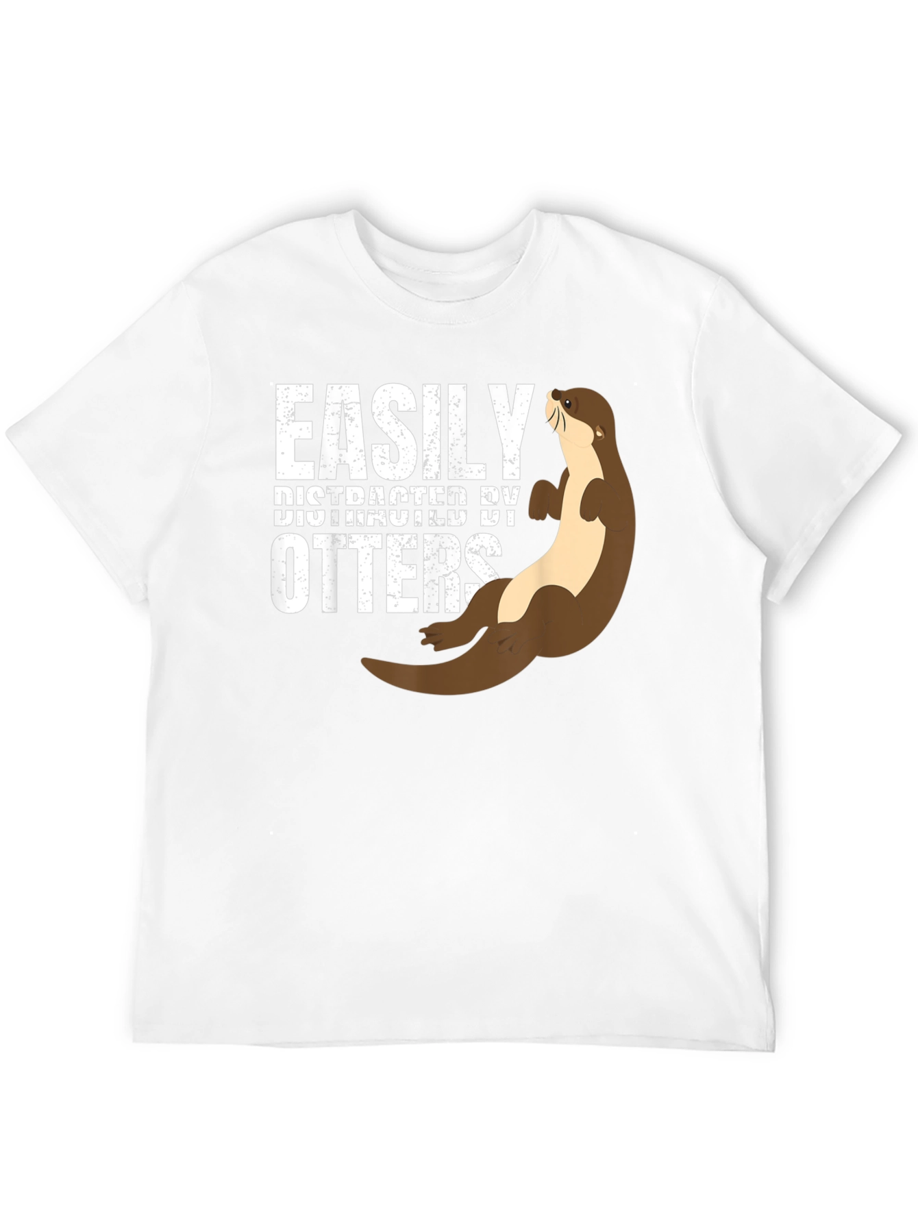 Easily Distracted By Otters Funny T-Shirt