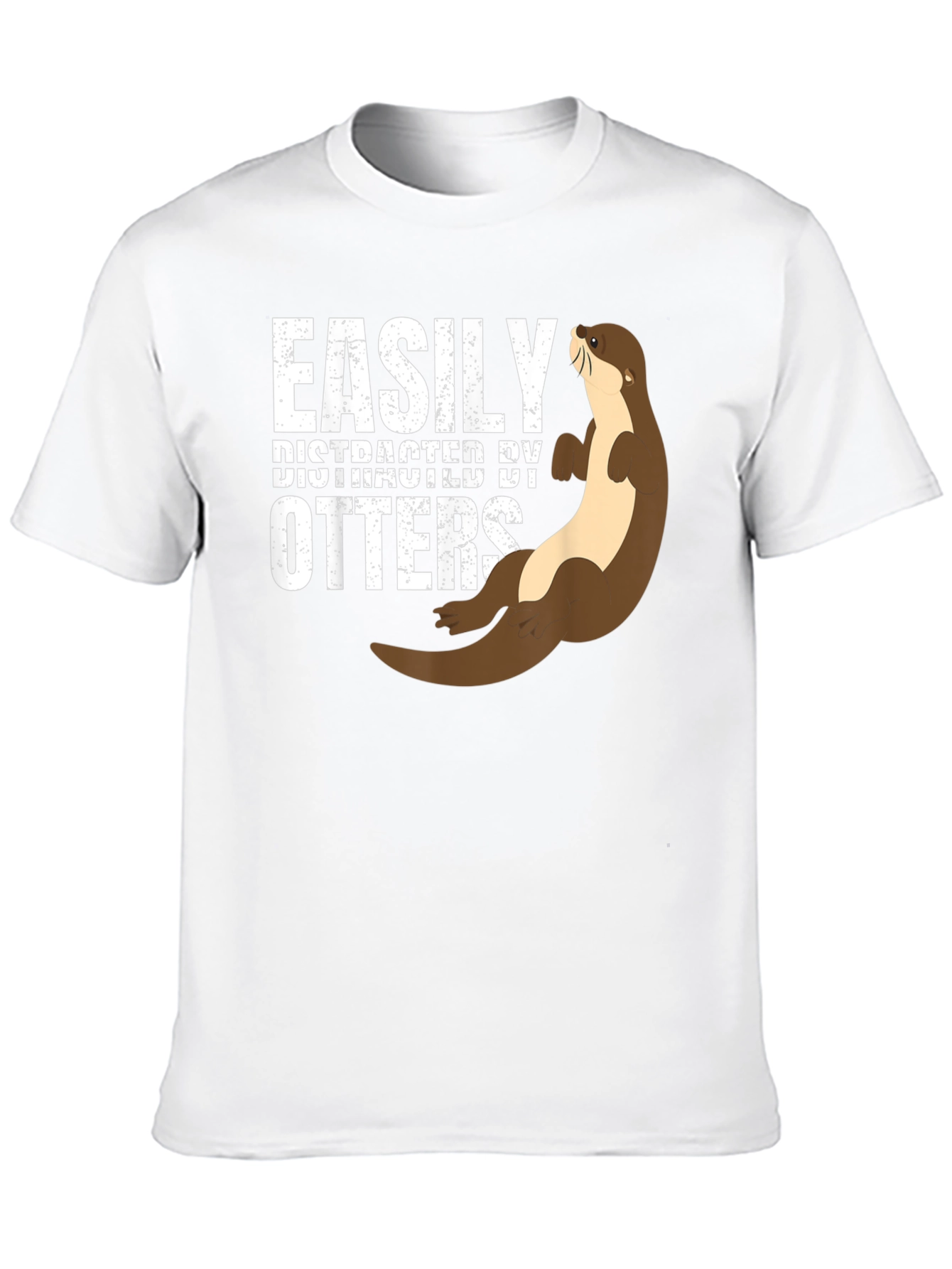 Easily Distracted By Otters Funny T-Shirt