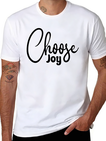 Choose Joy Black Graphic Tee Shirt