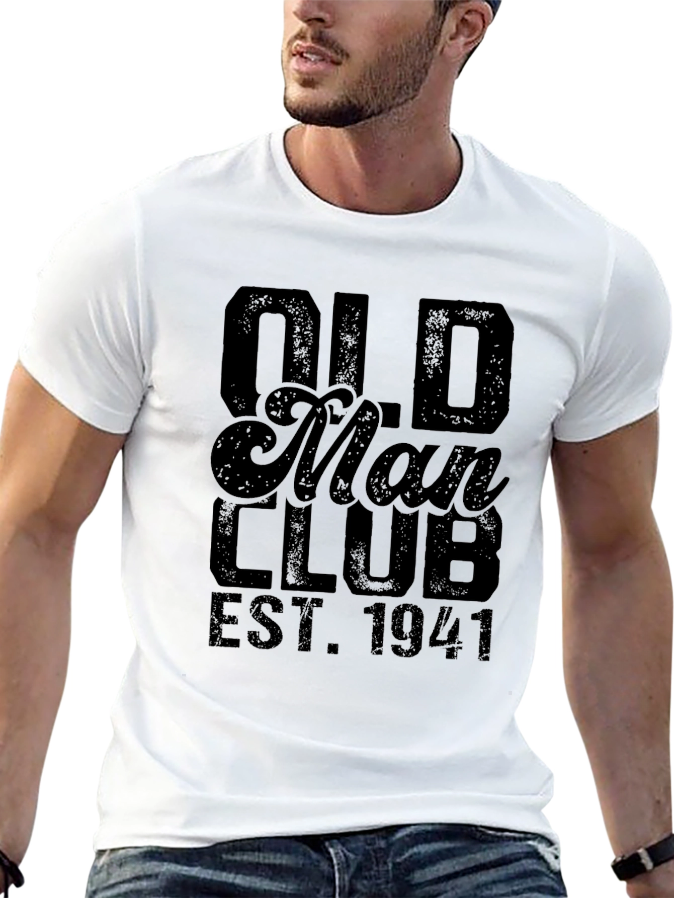 Old Man Club Est. 1941 Black Graphic Tee