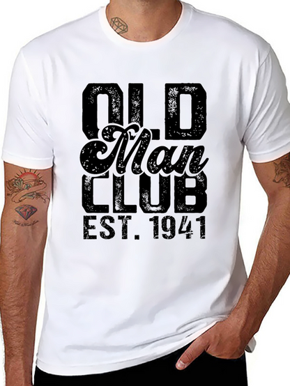 Old Man Club Est. 1941 Black Graphic Tee