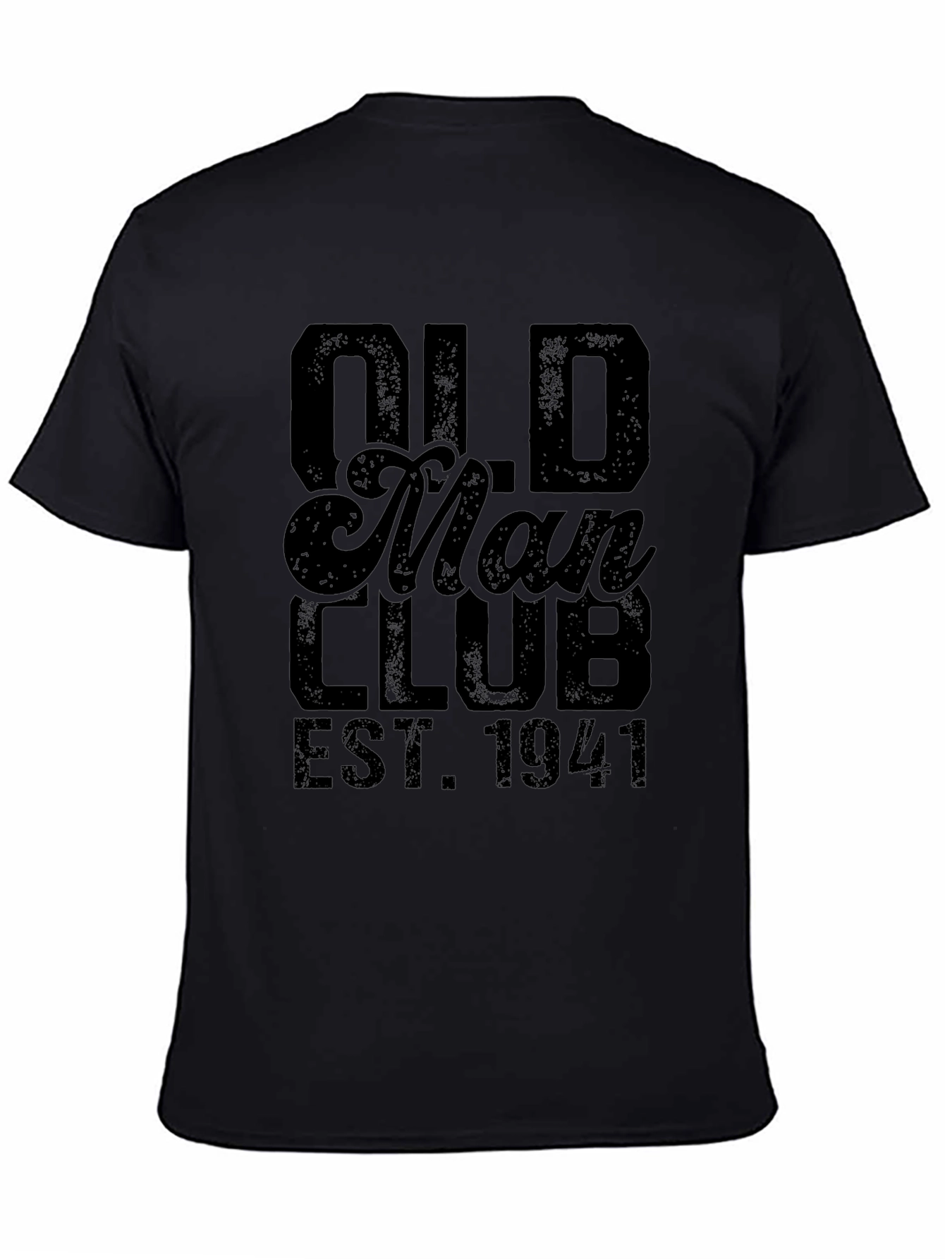 Old Man Club Est. 1941 Black Graphic Tee