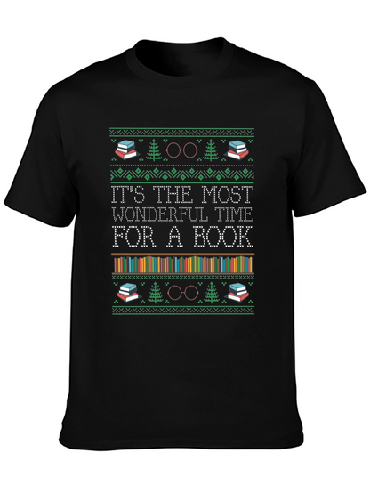 Book Lover Christmas T-Shirt