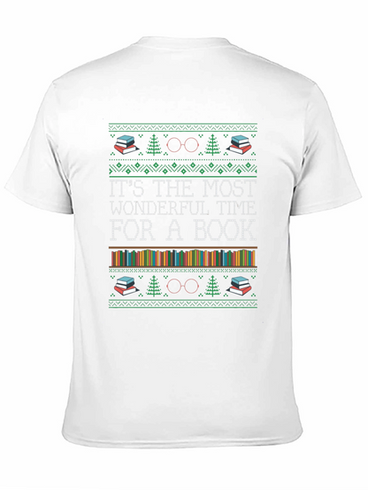 Book Lover Christmas T-Shirt