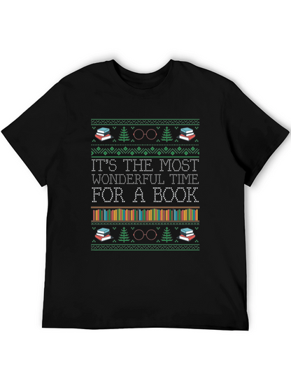 Book Lover Christmas T-Shirt