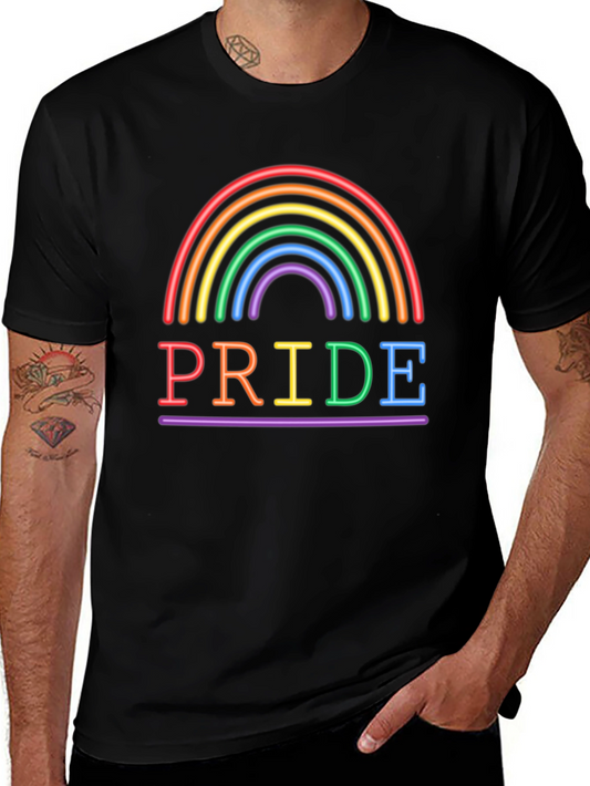 Pride Rainbow Graphic Tee - LGBTQ+ Support