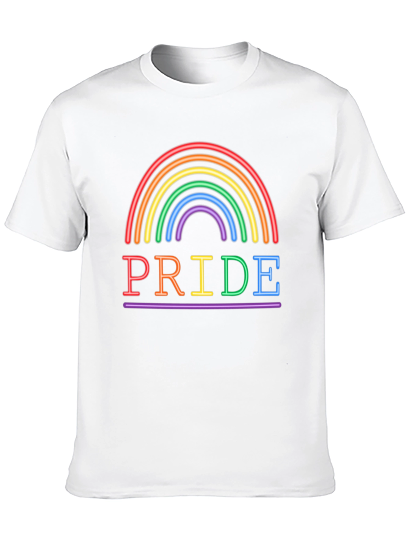 Pride Rainbow Graphic Tee - LGBTQ+ Support