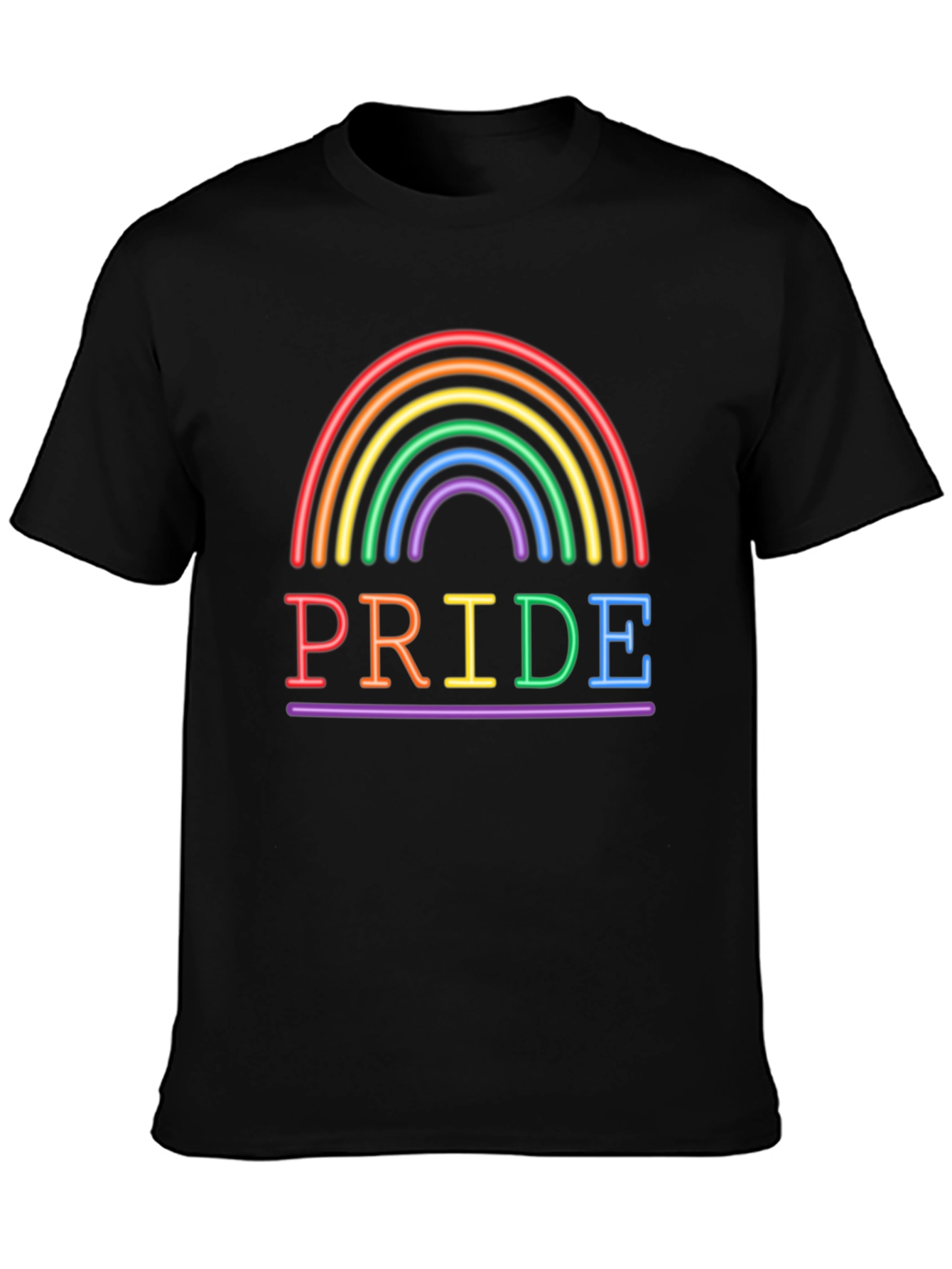 Pride Rainbow Graphic Tee - LGBTQ+ Support