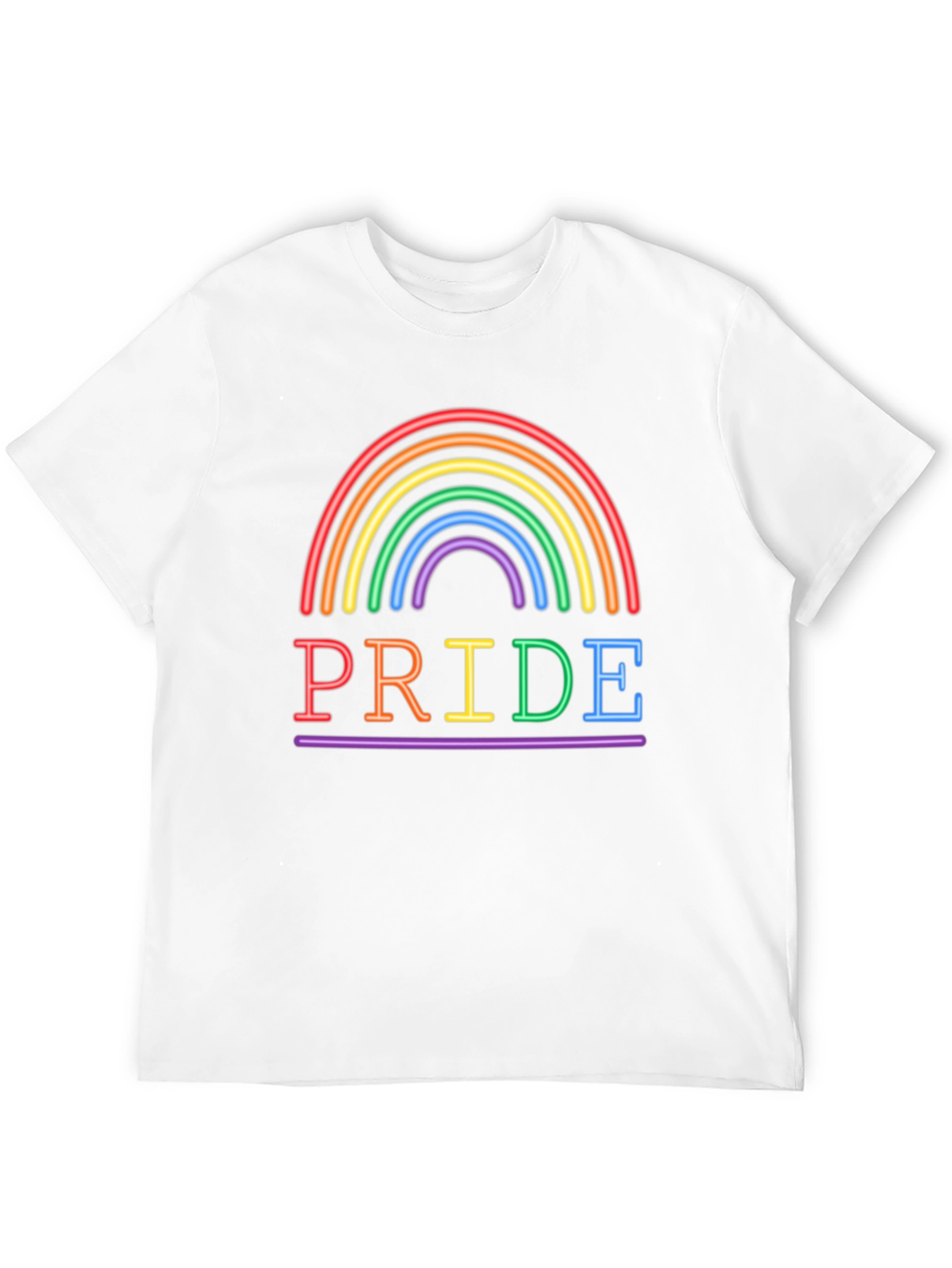 Pride Rainbow Graphic Tee - LGBTQ+ Support