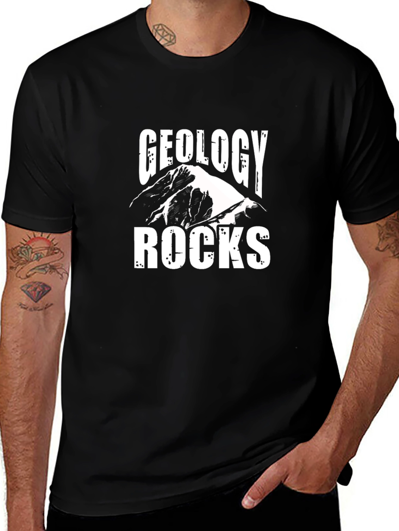 Geology Rocks Graphic Tee - Black Unisex T-Shirt