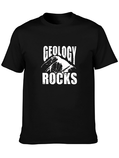 Geology Rocks Graphic Tee - Black Unisex T-Shirt