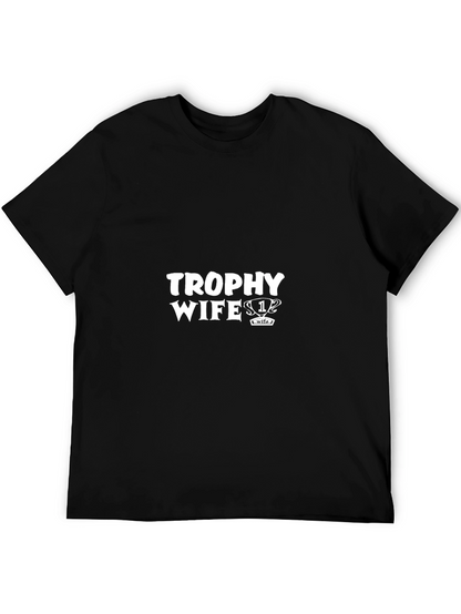 Trophy Wife Graphic Tee - Black Cotton Shirt