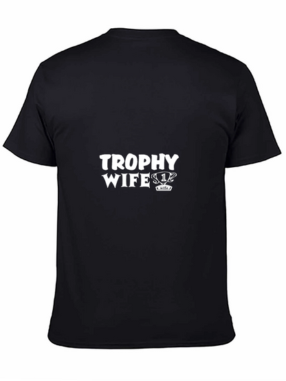 Trophy Wife Graphic Tee - Black Cotton Shirt