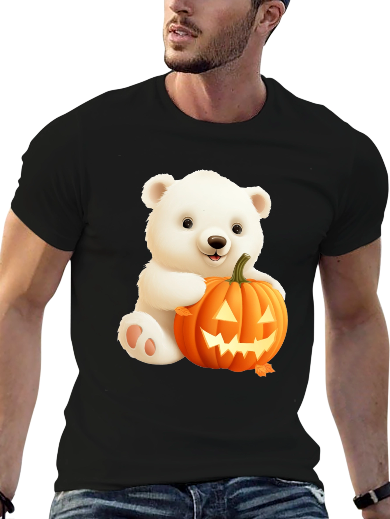 Halloween Bear T-Shirt - Cute Spooky Season Tee
